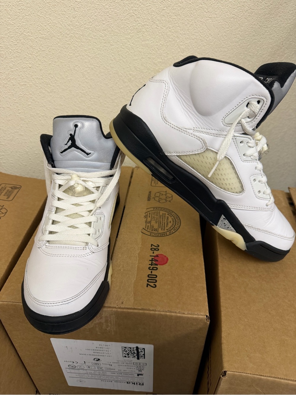 Nike Air Jordan 5 Retro OG "Reverse Metallic" DD0587-110 Mens 10 - Picture 7 of 7